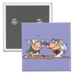 funny cute silly wedding pigs bride groom pins