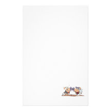 funny cute silly wedding pigs bride groom custom stationery