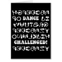 Funny dance cards