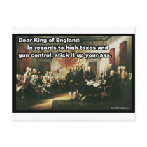 Funny Declaration of Independence Postcard