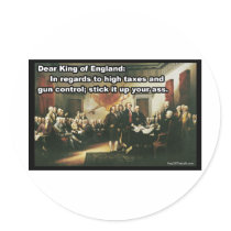 Funny Declaration of Independence Sticker