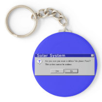 Funny Demoted Pluto Design Keychains