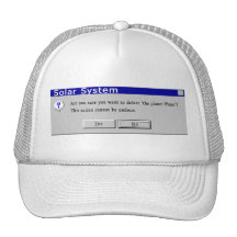 Funny Demoted Pluto Design Mesh Hat