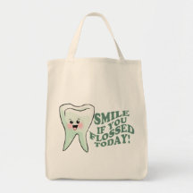 Funny Dental Hygienist Canvas Bags