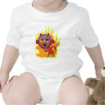 Funny Devil Face Template Romper