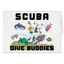 Funny Dive Buddy SCUBA Dive Buddy Card