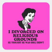 Funny divorce stickers