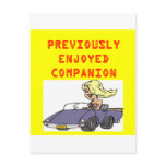 funny divorced single woman joke postcards
