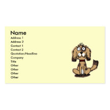 Funny dog business card templates