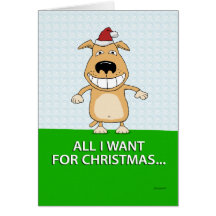 Funny Dog Christmas Card