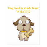 Funny Dog food is made from what?! Postcard