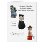 Funny Dog Graduation Greeting Card