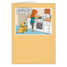 Funny Dogs Love Bacon Birthday Card