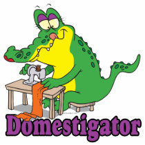 funny domesticated alligator gator cut out