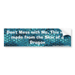 Funny Dragon Scale Bumper Sticker bumper stickers
