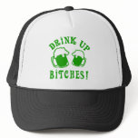 Funny Drink Up Bitches Irish Humour hats