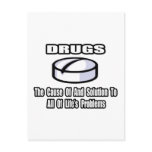 Funny Drugs Quote Post Cards