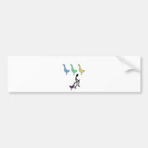 Funny Duck Duck Goose Bumper Sticker