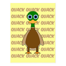 funny duck post card
