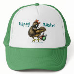 Funny Easter chicken and bunnies hat