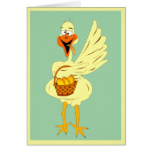 Funny Easter Goose Greeting Card
