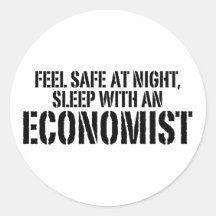 Funny Economist Round Stickers