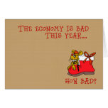 Funny Economy Christmas Greeting Card
