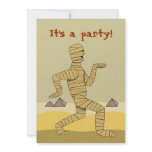 Funny Egyptian Mummy Halloween Party Invitations