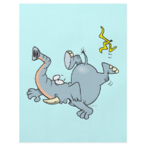 funny elephant slipping on banana peel flyers