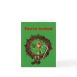 Funny Elf Christmas Holiday Party Invitation cards