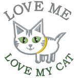 Funny Embroidered Kitty Cat embroidered shirts