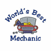 Funny Embroidered Mechanic Tees - Customise