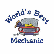 Funny Embroidered Mechanic Tees - Customise