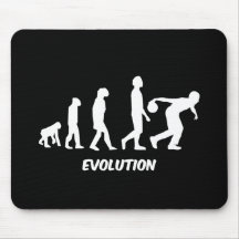 funny evolution bowling mouse mat