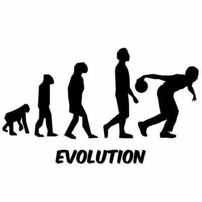 funny evolution bowling Polos