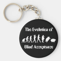 Funny Evolution of Man Parody Keychains
