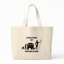 Funny evolution Republican Tote Bag
