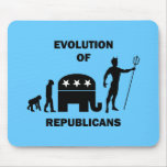 Funny evolution Republican mousepads