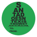 Funny eye chart gift stickers