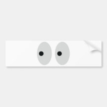 funny eyes bumper stickers