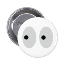 funny eyes pinback button