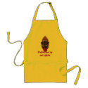 Funny face cool urban graphic apron design
