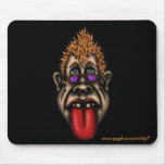 Funny face cool urban graphic mousepad design
