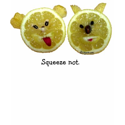 Funny Face Lemon Fruits T-Shirt /Apparel by zooogle