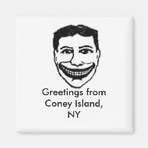 Funny Face Magnet- Coney Island