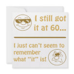 Funny Faces 60th Birthday Gag Gifts invitations
