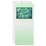 Funny Faces. Fun Cartoon Monsters. Green. Custom rack cards