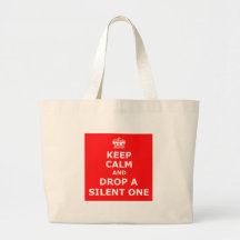 Funny fart tote bag