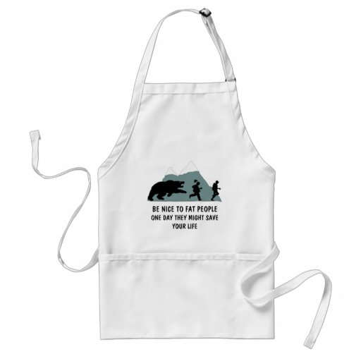 Funny fat joke apron