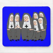 Funny "Fat Nuns" Gifts for any occasion Mouse Mat